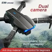 E99 Dual HD Camera Drone - Auto-Return, WiFi, 3 Batteries - Perfect for Beginners & Outdoor Adventure!