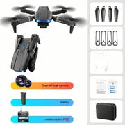 E99 Pro K3 Foldable Drone with Dual HD Cameras - Perfect for Beginners & Outdoor Adventures!