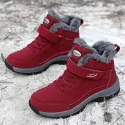 Non-slip Warm Women's Winter Snow Boots - Plush Lined High-top Casual Outdoor Hiking Shoes