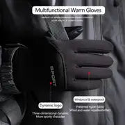 Men's Plus Velvet Cold Safeguard Touch Screen Gloves - Perfect for Autumn & Winter Sports!