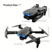 E99 Dual HD Camera Drone - Auto-Return, WiFi, 3 Batteries - Perfect for Beginners & Outdoor Adventure!