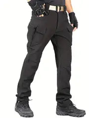 Men's Fleece-Lined Thermal Tactical Pants - Winter-Ready, Stretchy & Comfortable