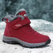 Non-slip Warm Women's Winter Snow Boots - Plush Lined High-top Casual Outdoor Hiking Shoes