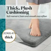 Luxurious 600gsm SoftTouch Memory Foam Bath Mat - Non-Slip & Stain Resistant for Ultimate Comfort