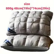 1pc High Pillow - 18.9x29.13inch Neck Support Pillow for Deep Sleep, Non-Collapsing Design