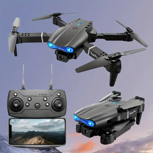 E99 Pro K3 Foldable Drone with Dual HD Cameras - Perfect for Beginners & Outdoor Adventures!