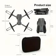 E99 Pro K3 Foldable Drone with Dual HD Cameras - Perfect for Beginners & Outdoor Adventures!