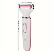 4 In 1 Women's Electric Hair Remover Set - USB Rechargeable, Gentle & Portable for Face, Bikini, Eyebrows, & More | Perfect Gift for Mother's Day!