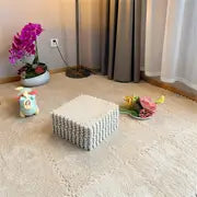 12pcs Interlocking Carpet Tiles - Soft & Washable Non-Slip Mats for Bedroom & Living Room