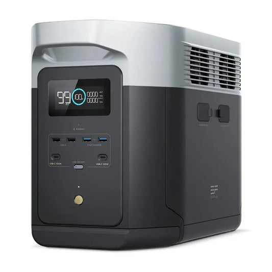 EF ECOFLOW DELTA 2 Max Portable Power Station - 2048Wh, 6 AC Outlets, Perfect for Home Backup and Camping!