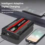 Portable Car Jump Starter & Power Bank - 12V Emergency Booster with LED Light