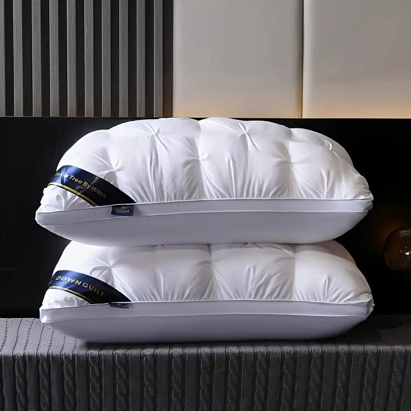 1pc High Pillow - 18.9x29.13inch Neck Support Pillow for Deep Sleep, Non-Collapsing Design